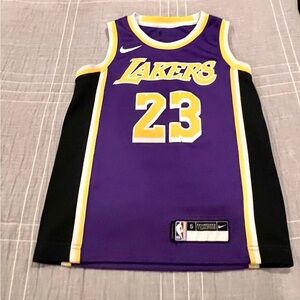 LeBron James Los Angeles Lakers Nike Youth Swingman Jersey in Youth Small